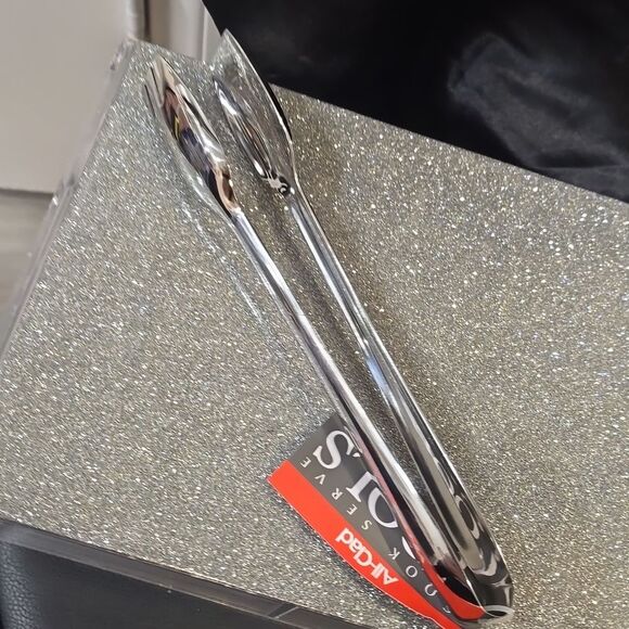 All-Clad Stainless Steel 9.5" Serving Tongs - Picture 9 of 9
